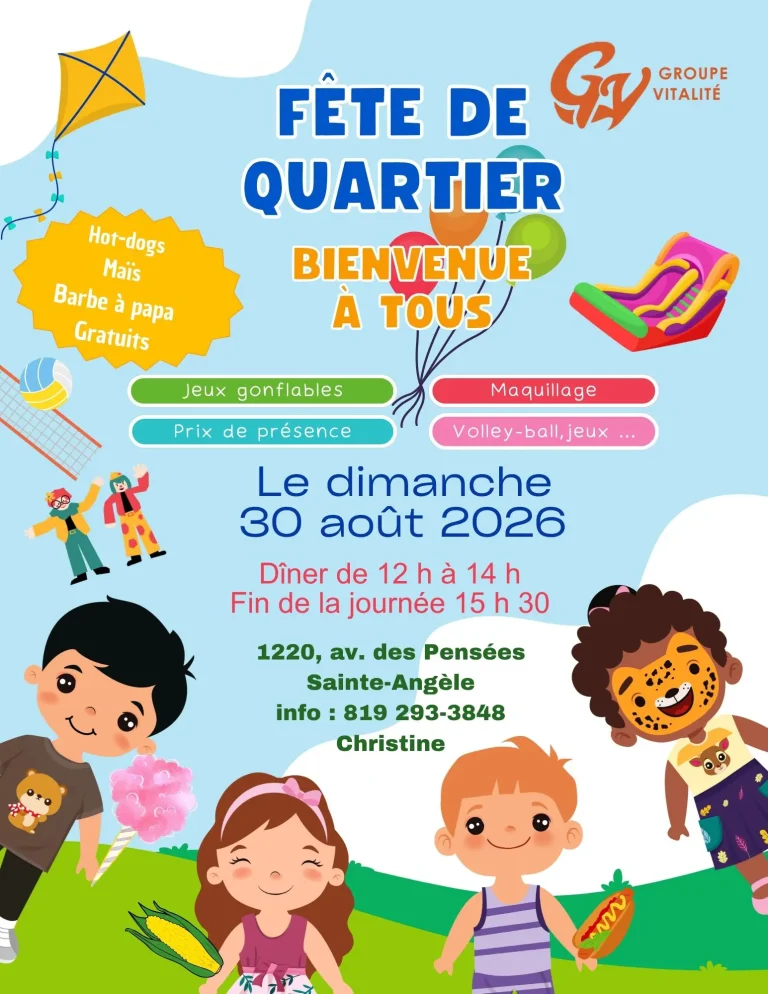Affiche fête de quartier
